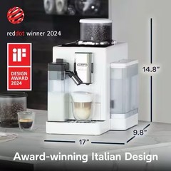 De’Longhi Rivelia EXAM440.55W Auto Espresso/Cappuccino 19 Bar White