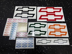 2x) Chevrolet Bowtie Vinyl Decal – 1″ 2″ 3″ 4″ 5″+ Die Cut Chevy Bow Tie Sticker
