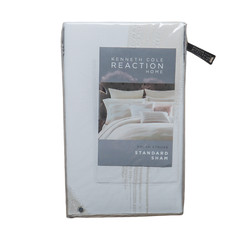 Kenneth Cole Reaction Home 100% Cotton Standard Sham Brush Stroke Ivory 20×26 in