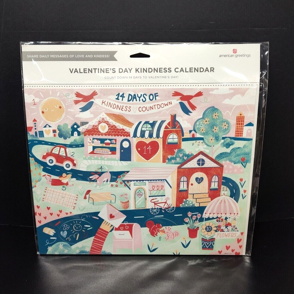 Valentine’s Advent 14 Days Countdown Calendar, Each Day Reveals Fun Surprise