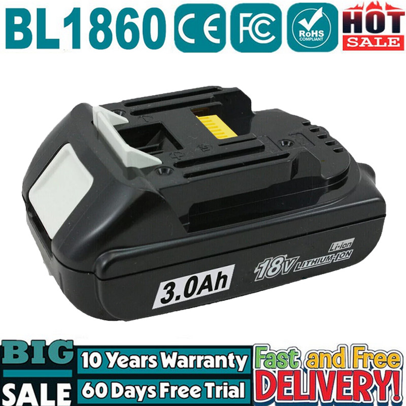 BL1815 18V 3.0Ah LXT Lithium-ion Replacement Battery for Makita BL1830