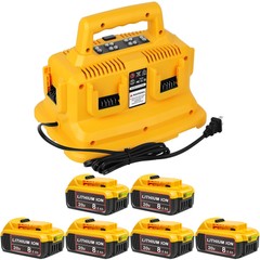 1-6 Pack For DeWalt 20V 20 Volt Max 8.0AH Li-ion Battery / Charger DCB206 DCB205
