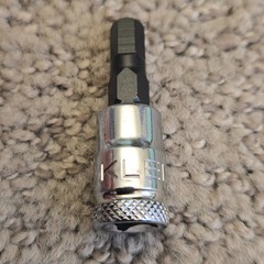 Klein Tools Knurled Hex Bit Socket 1/4″ Drive Metric or SAE – Choose a Size