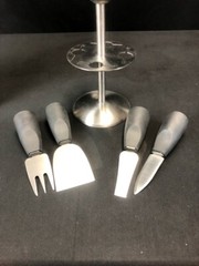 At Home Meijer Vino 4 piece Cheese knife set NIB Perfect for Parties Foodies