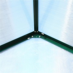 6.3’×4.2’×7′ Heavy Duty Walk-in Polycarbonate Greenhouse Kits for Outdoor Garden