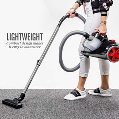 Ovente Electric Canister Vacuum Cleaner 1.5L, Lightweight, Portable, Corded