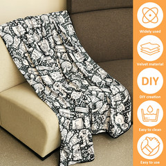 DIY Coloring Blanket with 24 Markers Color blanket Stress Relief Decor gift