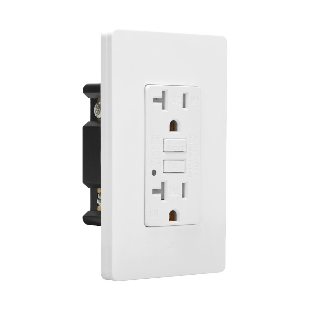 20AMP GFCI Outlet Receptacle Tamper Resistant ETL Listed White GFI TR WR GFCI