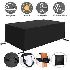 Upgrade Waterproof Garden Patio Furniture Cover Rectangular Table Dust Protector