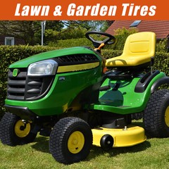 Set 2 15×6-6 Lawn Mower Tires 4 Ply 15x6x6 Turf Tractor Tire Heavy-duty Tubeless