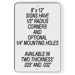 No Parking Anytime Double Arrow Mailbox Clear Metal Sign Or Decal 6 SIZES SNP032