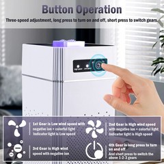 4PCS Home HEPA Air Purifier Large Room Air Cleaner for Allergies Smoke Mold Odor