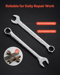 VEVOR Combination Wrench Set Box End Open End Combination Wrenches 44-Piece
