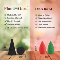 Charcoal Incense Cones 1″ TOPFLOW Bulk Handmade For Burner, Holder Variety Lot