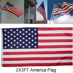 4Pack 2×3 Ft American Flag w/ Grommets-United States Flag-US Flag-USA America.