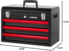 WORKPRO 408-Piece Mechanics Tool Set General Household Home Repair Tool Kit New
