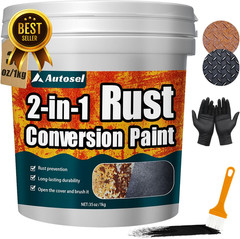 2-in-1 Rust Converter Metal Primer Anti Rust Coating Paint 35 Oz