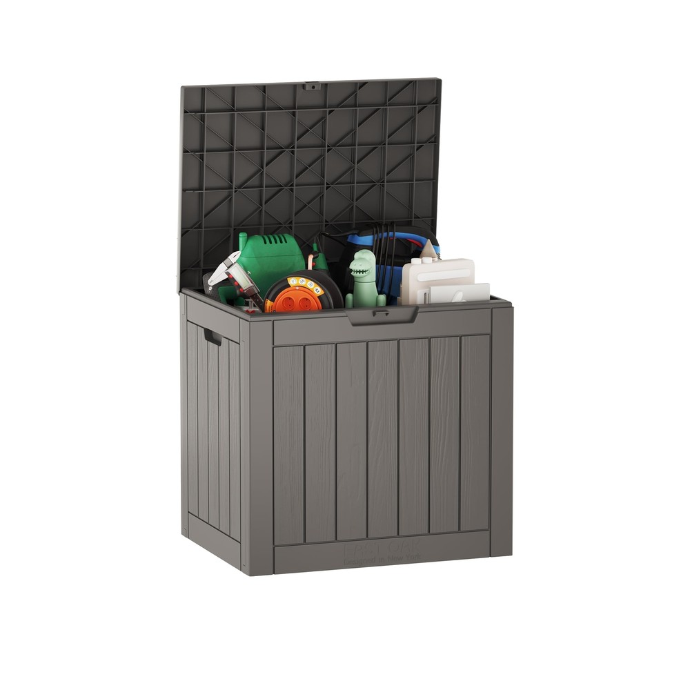 Outdoor Storage Box 31 Gallon Deck Box Indoor and Outdoor Use Waterp…