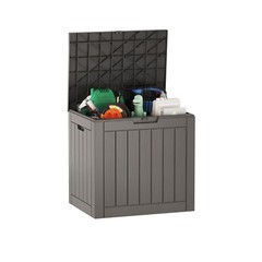 Outdoor Storage Box 31 Gallon Deck Box Indoor and Outdoor Use Waterp…