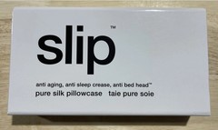 SLIP-Queen 20×30 Inch White Pure Silk Pillowcase Anti Aging Slipsilk- NIB