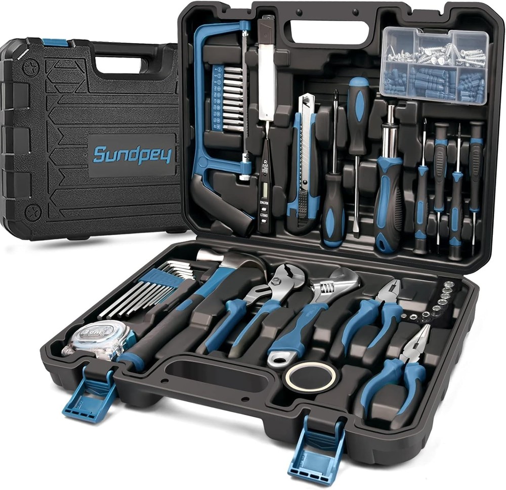 Home Tool Kit 148-Pcs – Household Basic Portable Hand Repair Tool Set with Case