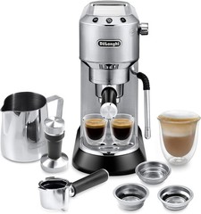 De’Longhi Dedica Arte EC885M Compact Espresso Machine with Manual Milk Frother