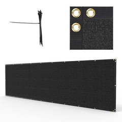 6X50ft Privacy Fence Cover Screen Fencing Mesh Shade Cover for Garden Yard Black