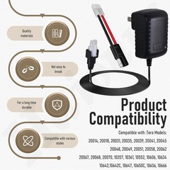 Toro Battery Charger Compatible With Lawn Mowers 30 Day Money Back Guarantee