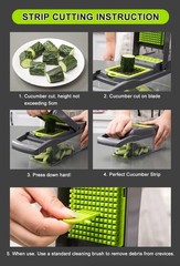 16-in-1 Vegetable Chopper Onion Dicer Mandoline Slicer Food Cutter Kitchen Tool