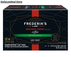 Frederik’s By Meijer Michigan Cherry Decaffeinated Coffee K Cups 12 ct