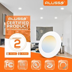 12 Pack 6 inch LED Can Recessed Lights 12W 1100LM 5CCT Selectable Dimmable White