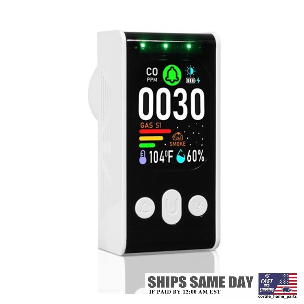 1/2/5/10X Upgraded Carbon Monoxide Detectors Plug-in Natural Gas Detector Smoke
