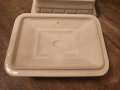 Le Creuset Premium Stoneware Terrine (pearl)28oz (6.5″x4.5″) BO211-16 (rare item