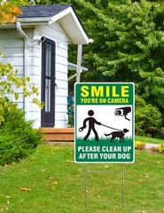 Clean UP After Your Dog Signs, 2-Pack 13″x10″ Double-Sided Pick Up After Your Do