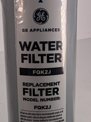GE Under Sink Water Filter Replacement Dual Flow 6 Months (FQK2J) 2 Filters