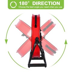 hykolity 24IN 8100 CFM High Velocity Industrial Drum Fan, 3-Speed Heavy Duty Red