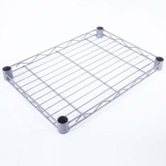 New Practical Modern Rectangle Carbon Steel Metal 4-Shelf Storage Rack Silver