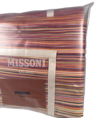 Missoni Milano Jill New King Pillowcases Pair Multicolor Stripe 65×100 cm Italy
