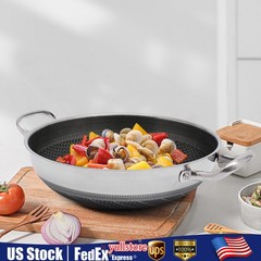 12-inch Stainless Steel Sauté Pan Skillet Non-stick Frying Pan With Lid