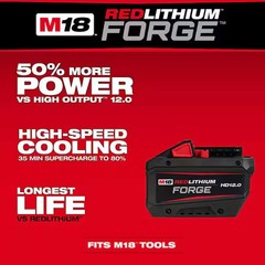 M18 18V Lithium-Ion REDLITHIUM FORGE HD 12.0 Ah Battery Pack