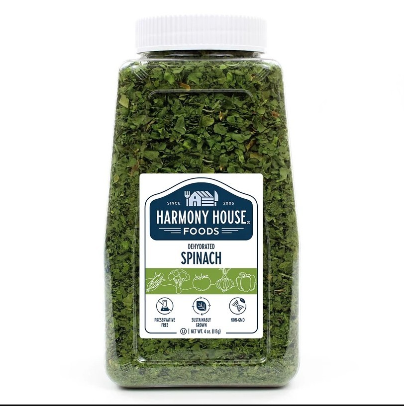 Dried Spinach-Enjoy the fresh flavor of spinach any time of year!