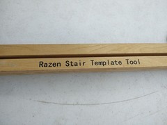 Razen Stair Tread Template Tool Wood Stair for Measuring Shelf