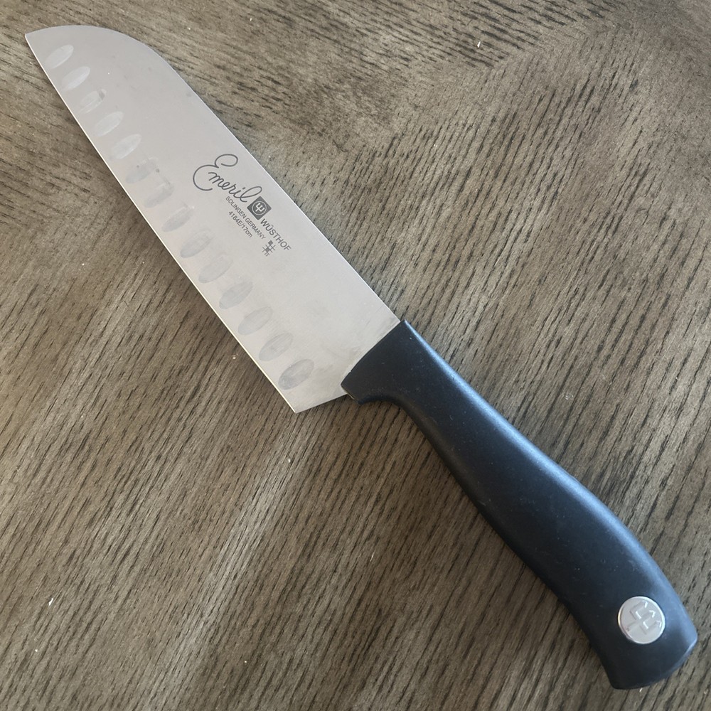 Wusthof Emeril Chef Santuko Knife #4184E/17 cm 6.69” Solingen Germany SHARPENED