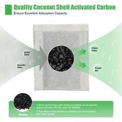20 Pack Home Activated Charcoal Carbon Filter Bags For Water Distiller Purifier