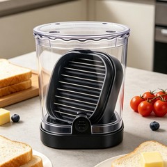 2 In 1 Banana Slicer Stainless Steel Vegetable Chopper Cup with Storage