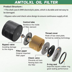 For Kawasaki 49065-0736 Oil Filter Replaces 49065-7007, 49065-0721