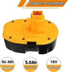 2PACK 18V For Dewalt 18 VOLT XRP Ni-MH 4.8Ah Battery DC9099 DC9096 DC9098 NEW