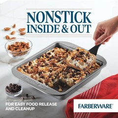 Gray 9×9 Baking Pan Nonstick Bakeware Square Cake Pan Steel Oven Safe Nonstick