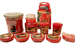 10 pc Yankee Candle MACINTOSH 7 oz Tumbler, 3.7 oz Votives, Tarts, Air Freshener