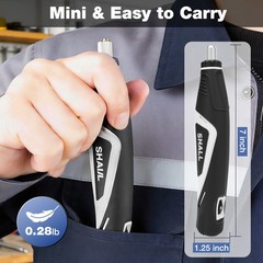 SHALL Mini Pen Sander, 12V Electric Reciprocating Sander with 4 Adjustable Speed
